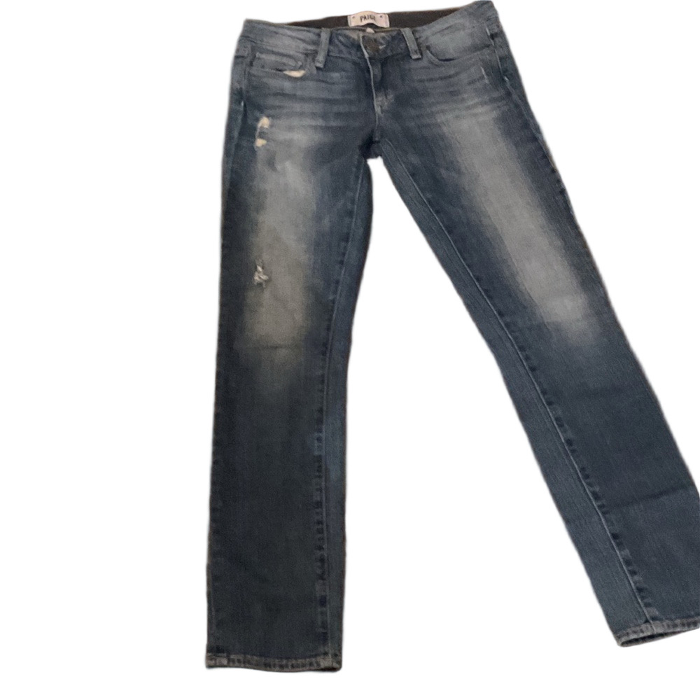 PAIGE - Skyline Ankle Peg,  Straight Leg Jeans